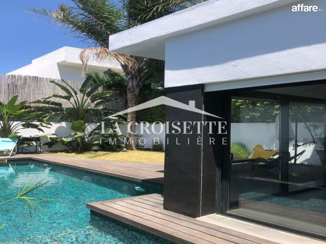 Villa s4 meublée avec piscine à La Soukra ZVL0036