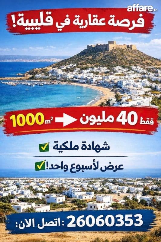 🇹🇳 Investissez aujourd’hui à Kélibia