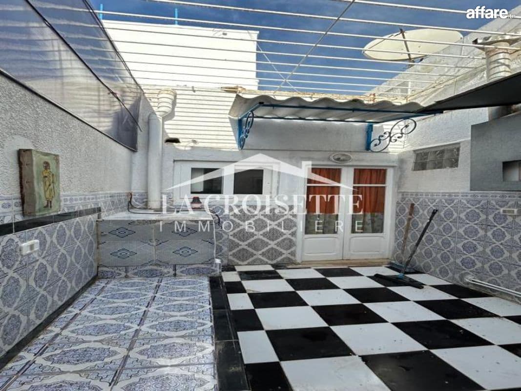 Rez-de-chaussée de villa s2 meublé à Sidi Bou Said MRCL0342