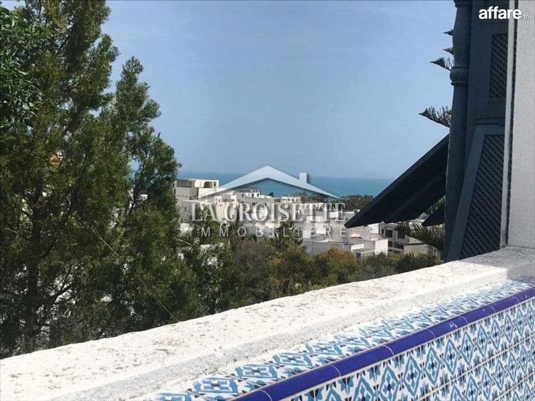 Duplex s3 meublé vue sur mer  à Gammarth MDL0004