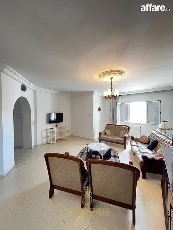 A Louer Etage De Villa S+2 Meublé à Oued Souhil, Nabeul