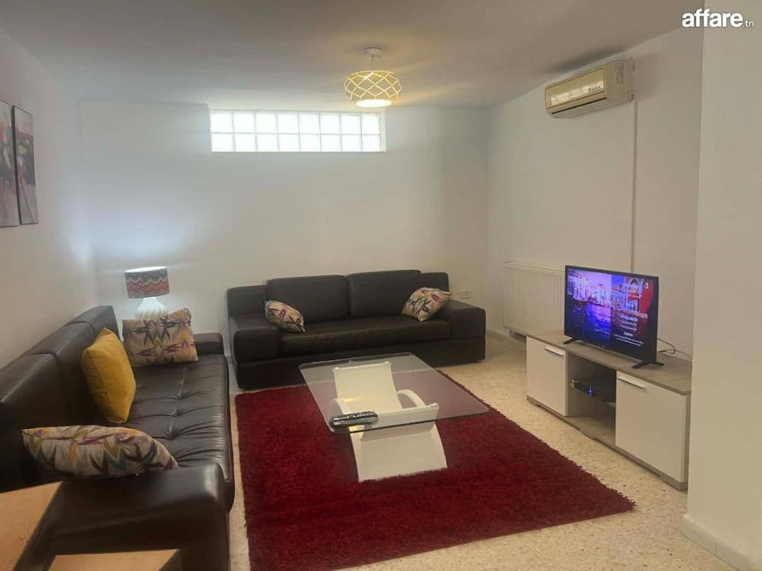 Duplex meublé à louer à La Marsa – Quartier résidentiel