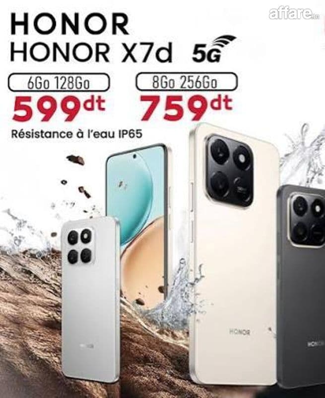 Honor X7D 5G 8Ram 265 Stockage 