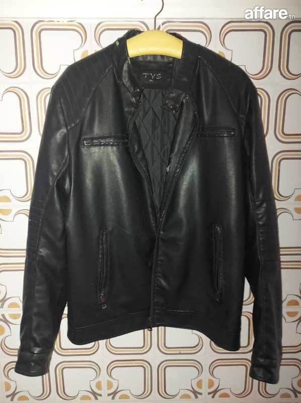 Veste simili cuir homme