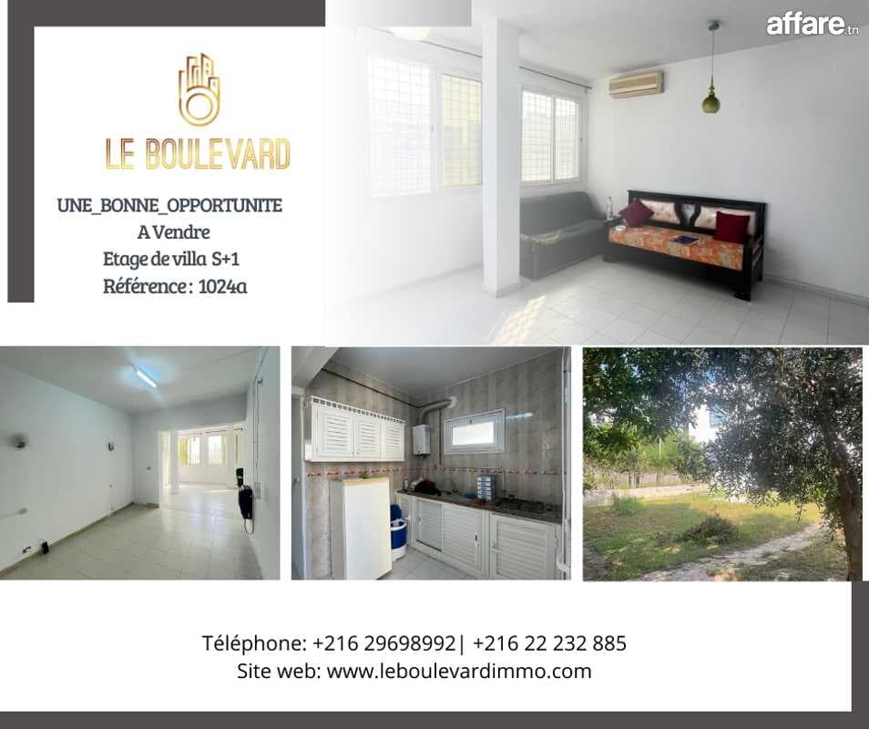 ✨ "Opportunité : Étage de villa S+1 en bord de mer à Nabeul