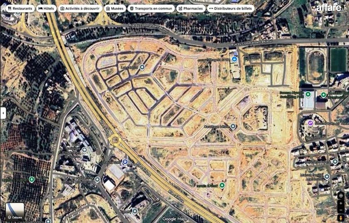 Lot [#1500m²]#Pour Construction (#Foyer) à Côté #Technopole