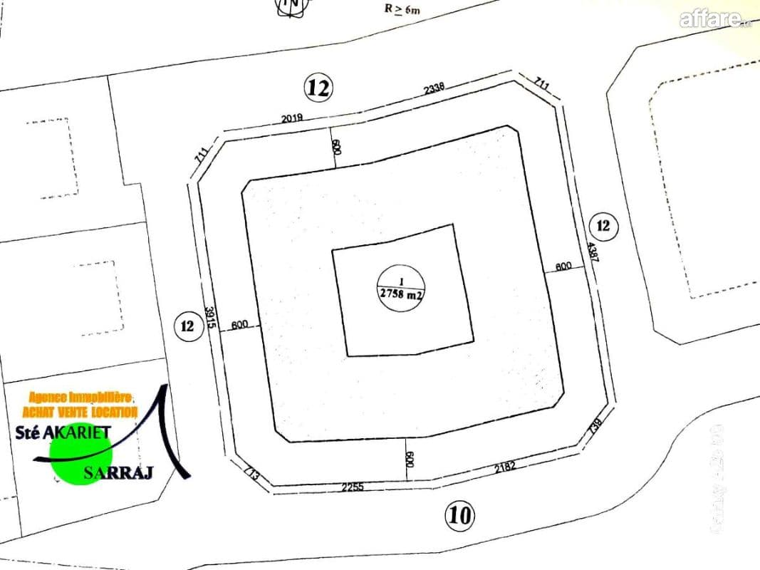 #Terrain Approuvé [#3758m²] #Hammem Sousse Vers #Kantaoui