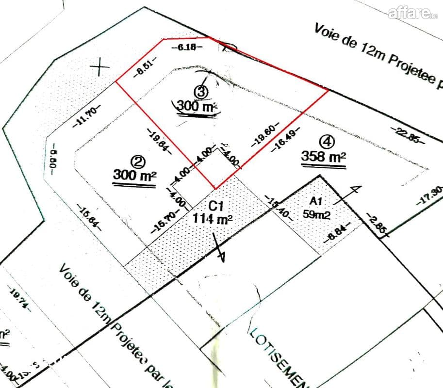 Lot Approuvé [#303m²] +#Permis de Bâtir (R+2)#Ksibet Sousse