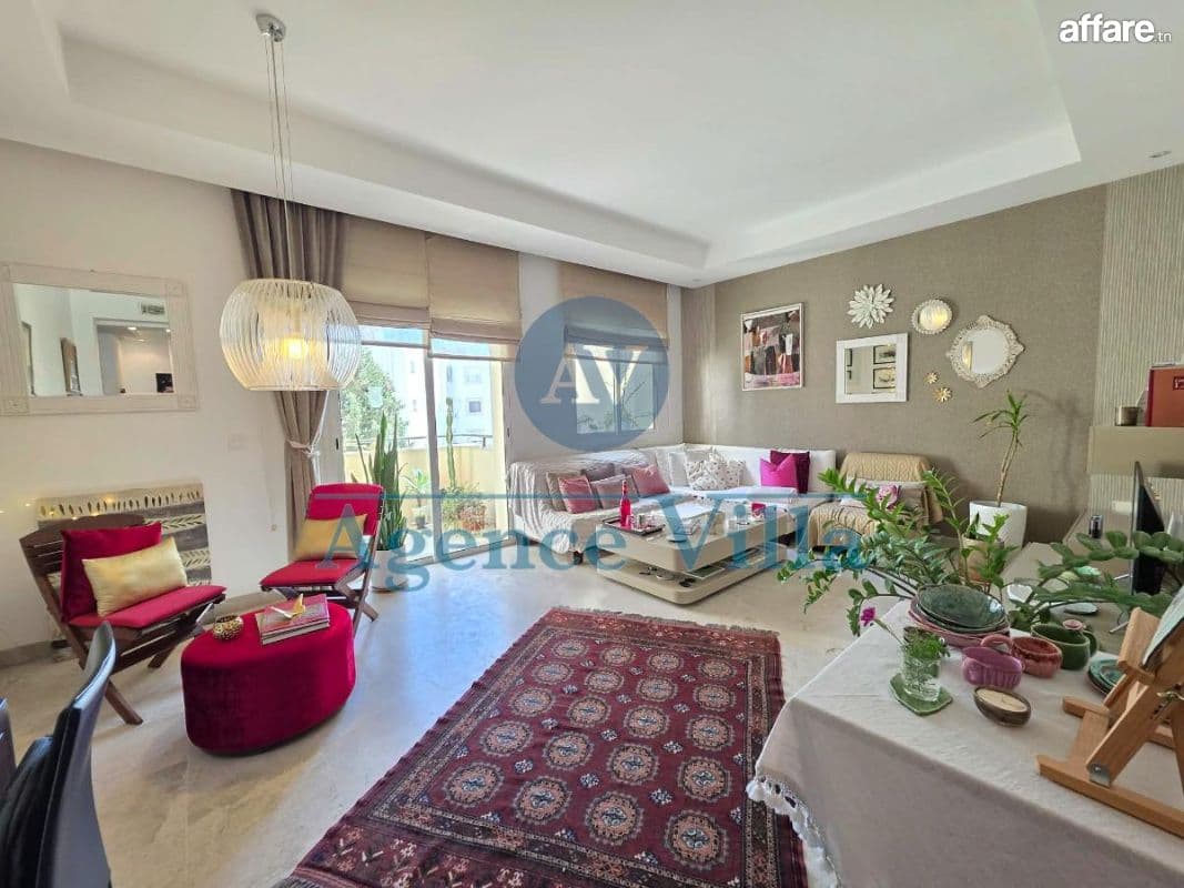 Appartement S+2 meublé à louer au Lac 2
