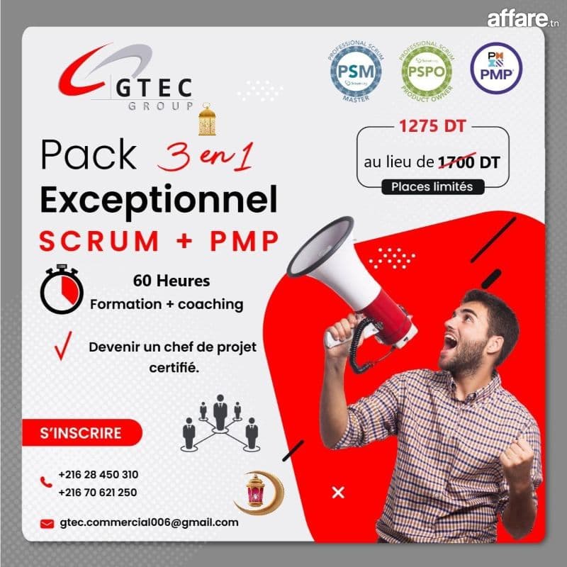 Offre Spéciale Ramadan : Pack Project Manager 3en1