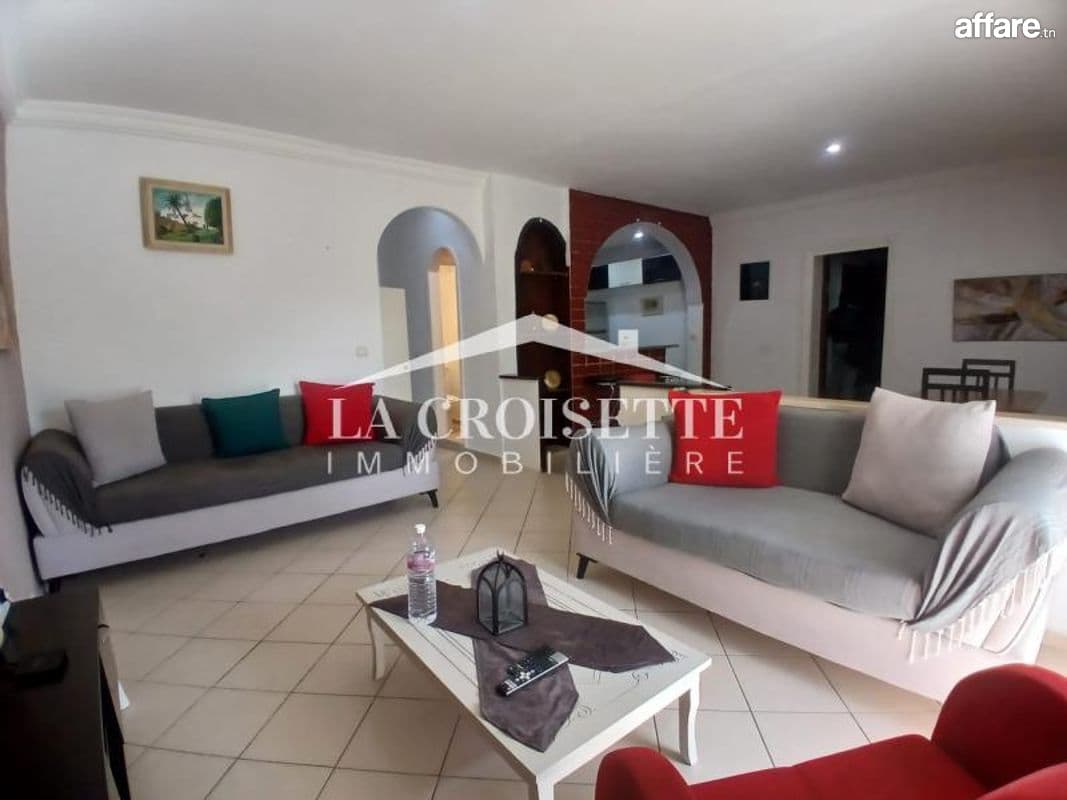 Duplex s3 meublé vue sur mer à Gammarth MDL0368