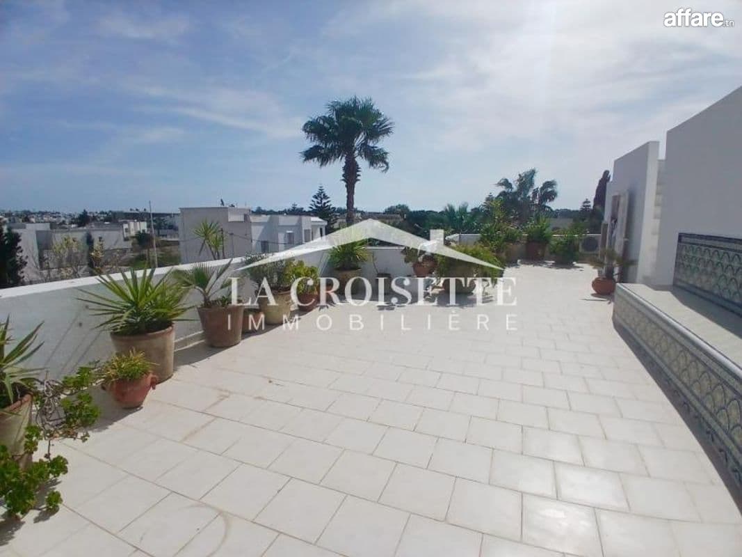 Duplex s3 meublé avec terrasse à La Marsa MEL0589