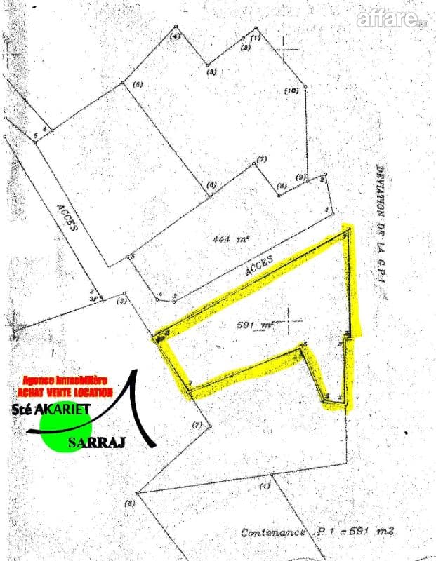 #Terrain [#591m²] #Sur la #Route Ceinture #Hammem Sousse 