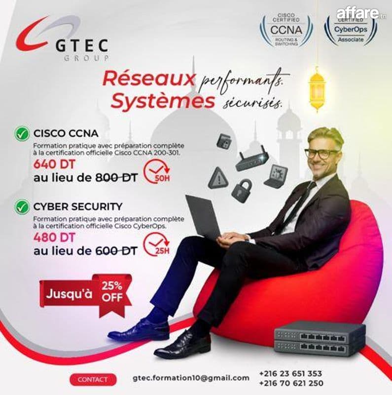 Formation CISCO CCNA & CYBER SECURITY