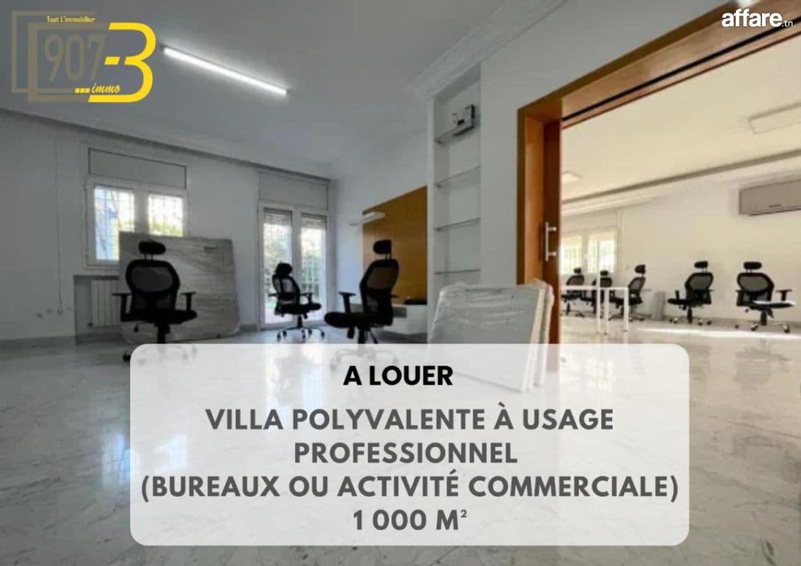 À louer – Villa à usage bureautique 🏠– Notre Dame📌