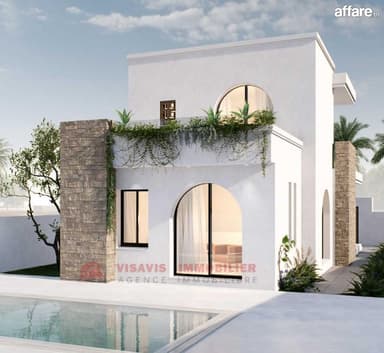 Villa avec étage à vendre sur plan à Houmt Souk Djerba ZU