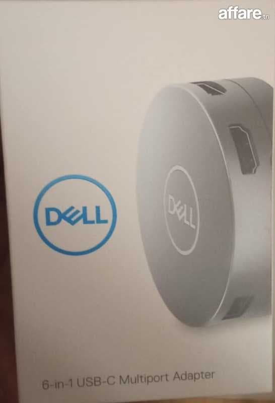 adaptateur multiport USB-C Dell 6-en-1.