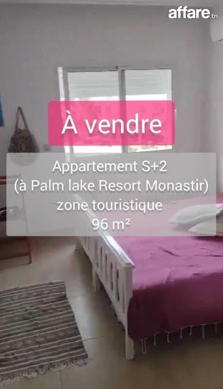 Appartement à vendre a PALME LAKE RESORT FOLLA Monastir 🔝🌟