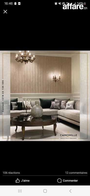 A vendre Table de salon ronde (Camomille Concept) 