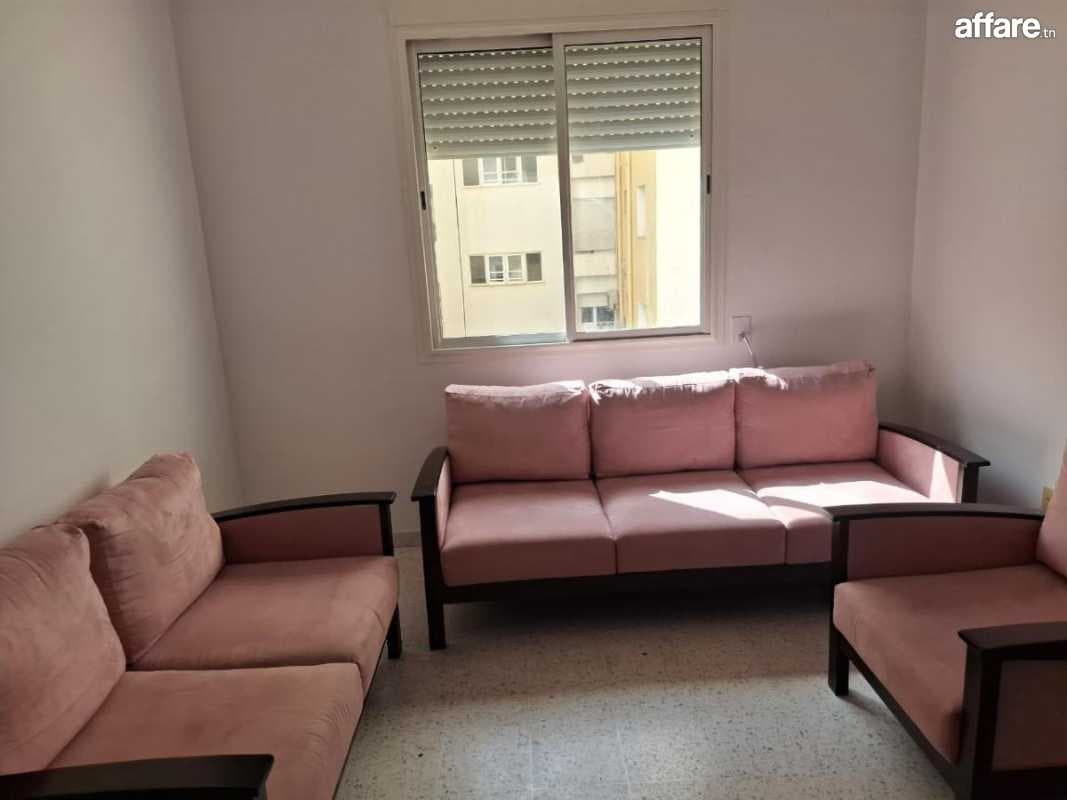 À VENDRE – Salon complet en faux daim – Très bon état