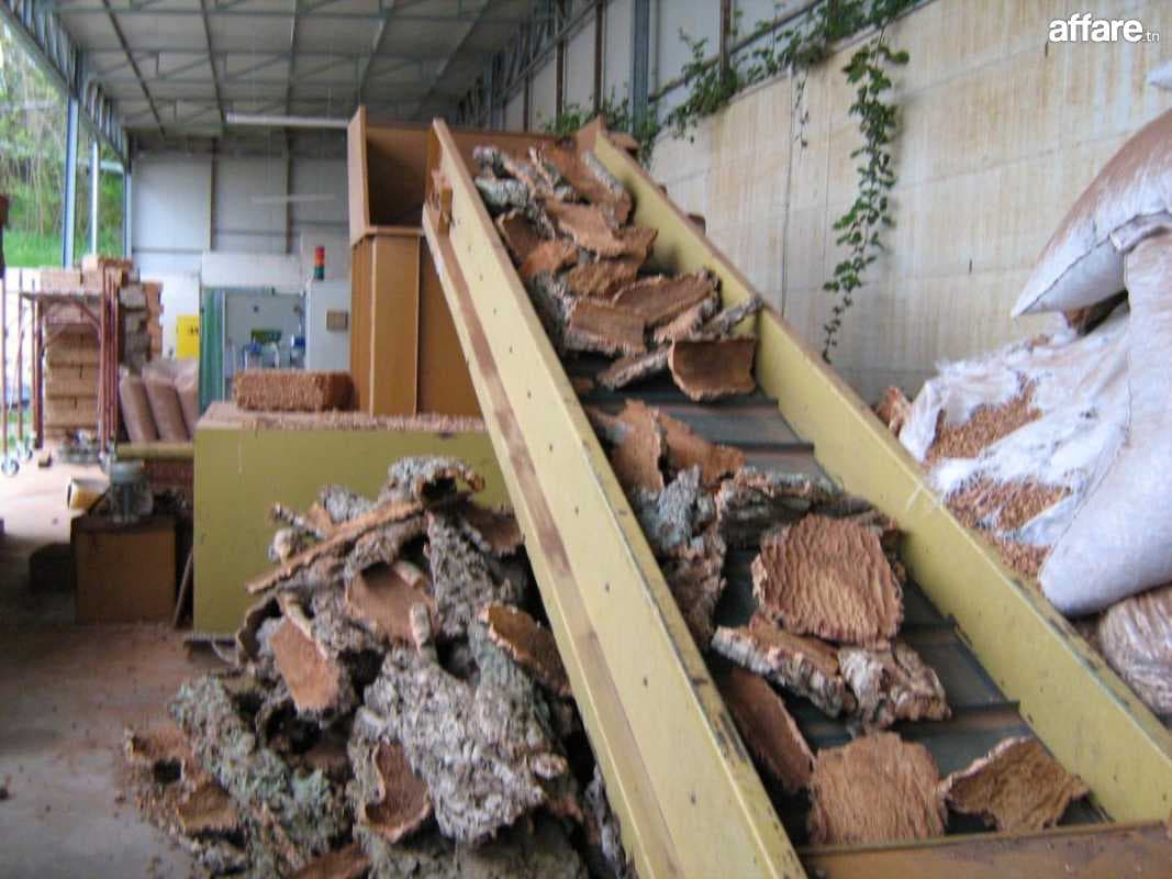 installation industrielle de concassage de liege
