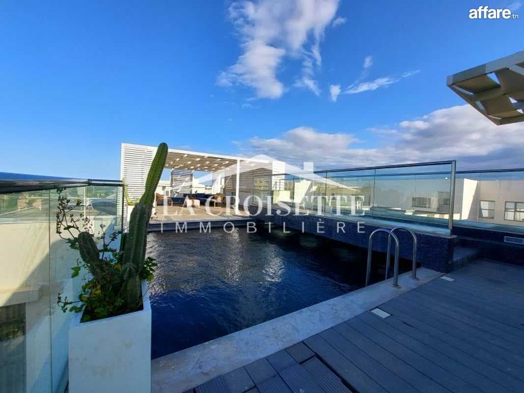 Penthouse S+4 avec terrasse et piscine à Gammarth ZPV0002
