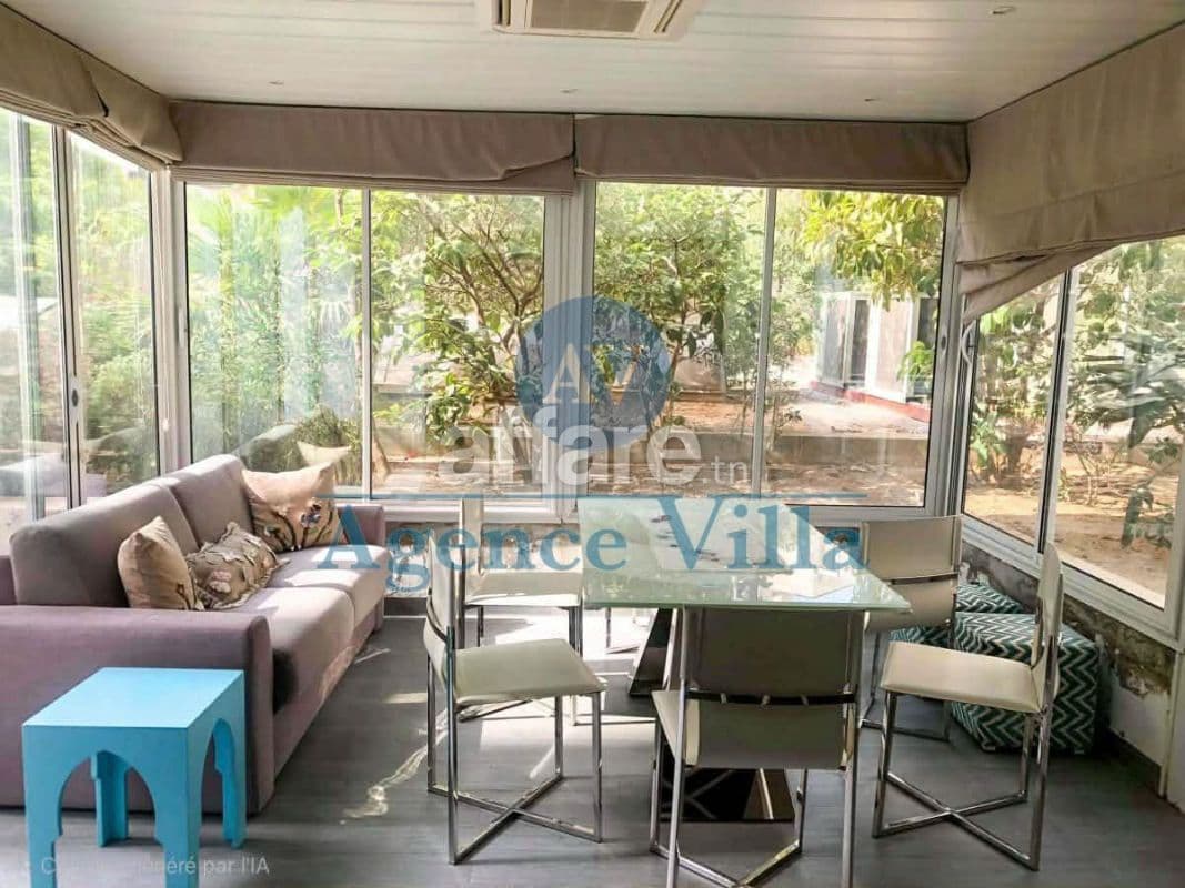 Appartement S+2 meublé au Lac 2 avec jardin 