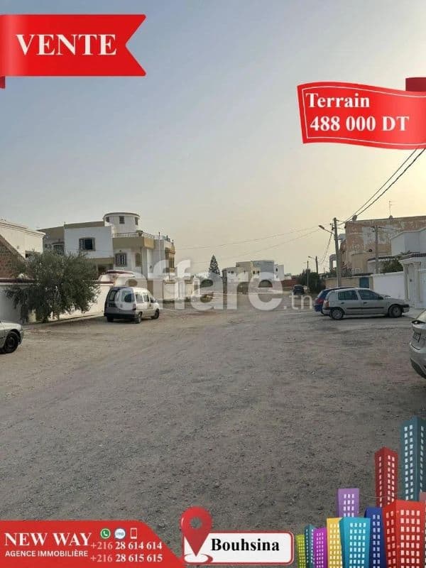 Terrain Fait l'angle à Bouhsina, dans un Quartier Résidentie