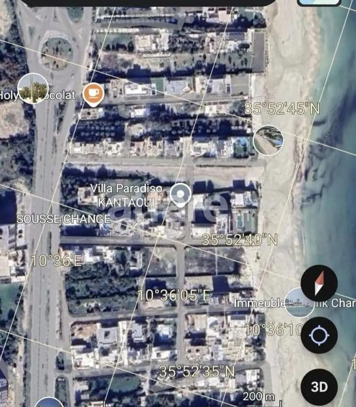Terrain d'une superficie 245 m², situé à Kantaoui