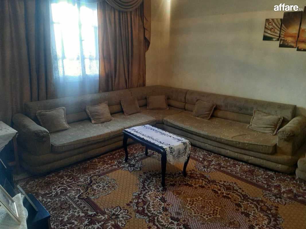A vendre : Salon + Salle à manger + Rideau + Tapis + tableau