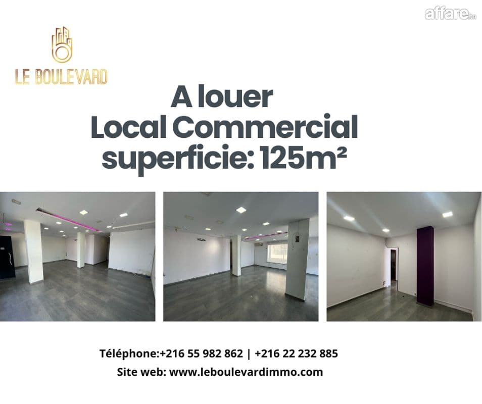 A Louer Local Commercial sur une route principale à Mrezga