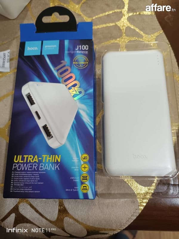 Power Bank hoco original fast charge ultra slim 10000w