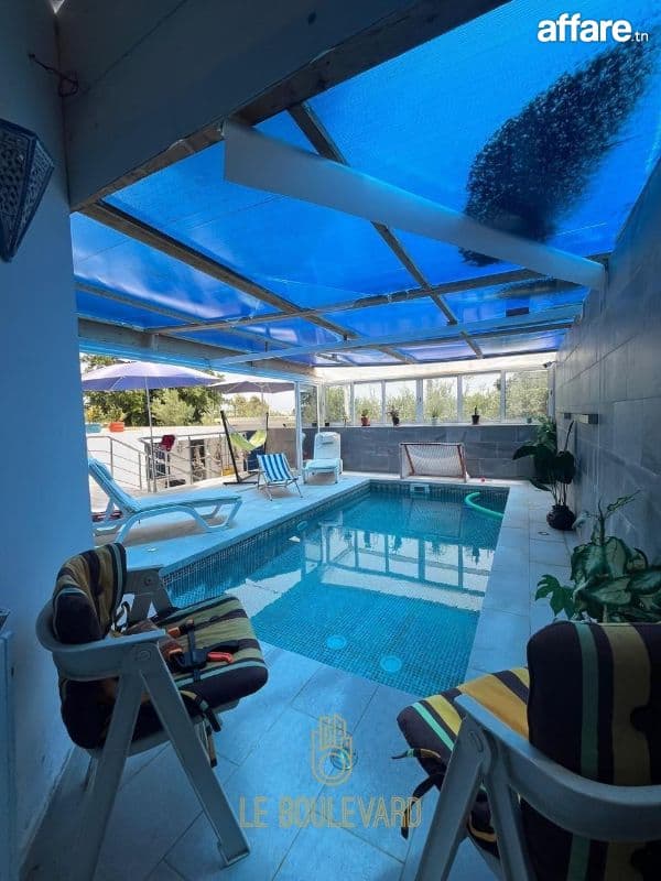 A Louer Villa S+6 Avec Piscine à Sidi Mahersi, Nabeul 