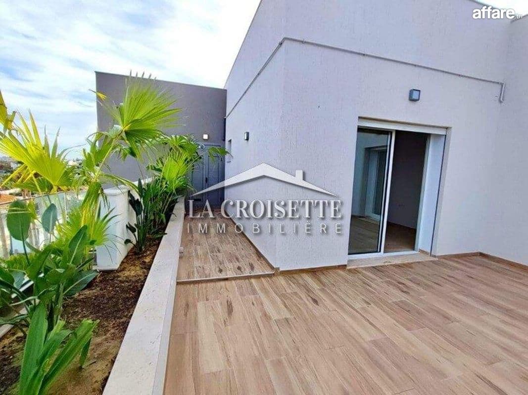 Appartement s+1 avec terrasse à La Soukra MAL4364