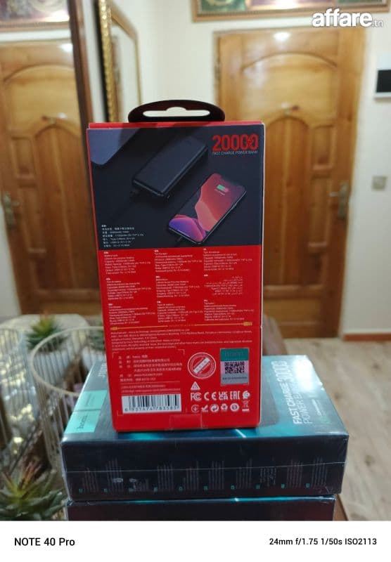 Power Bank hoco original fast charge 20000w