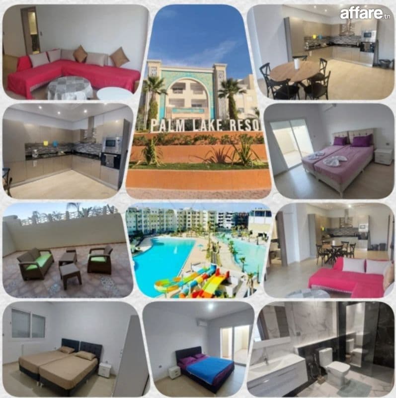 à louer s+3 (Folla palm lake Monastir)