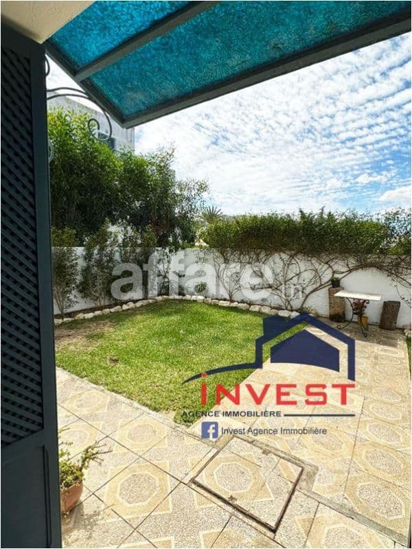 Appartement S3 meublé avec jardin à Gammarth
