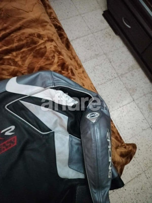 Blouson Moto IXS XR en cuir véritable à vendre