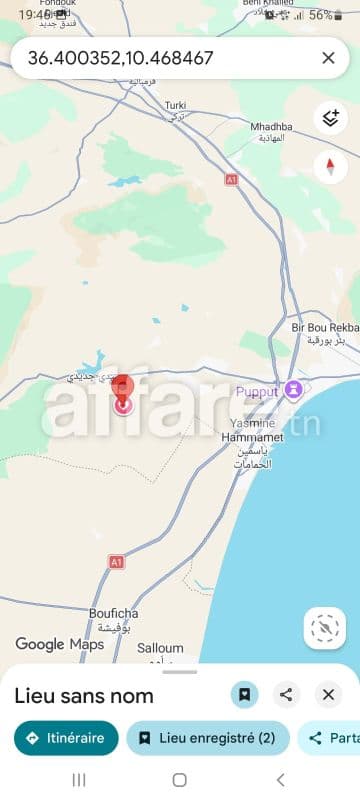Terrain idéal pour investisseurs et promoteurs à Hammamet