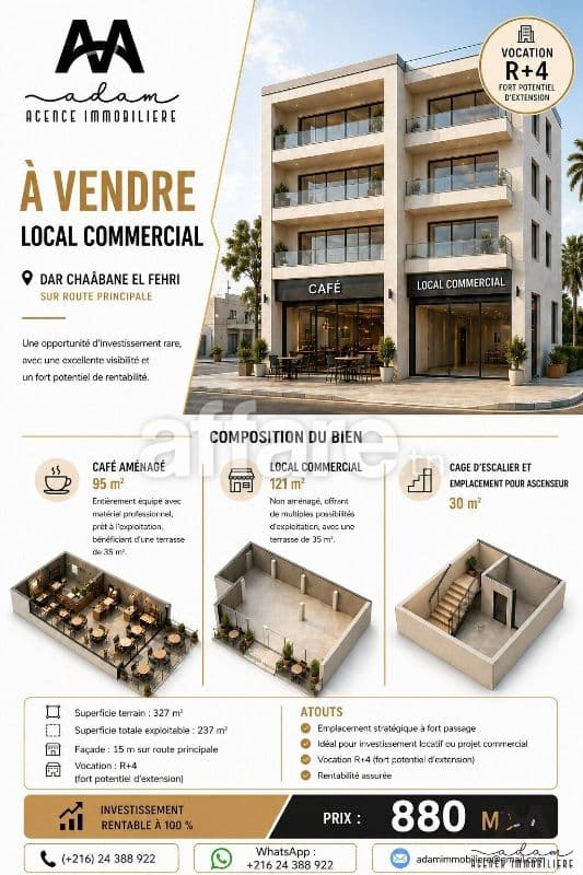 Immeuble Commercial Dar Chaâbane El Fehri