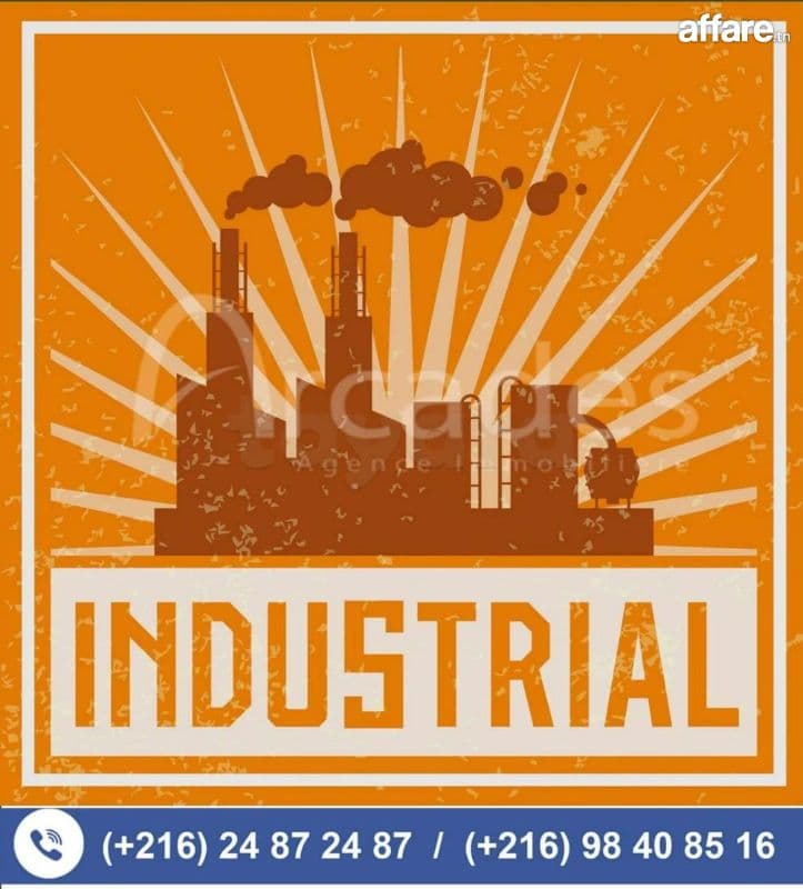 Terrain industriel à vendre🔥