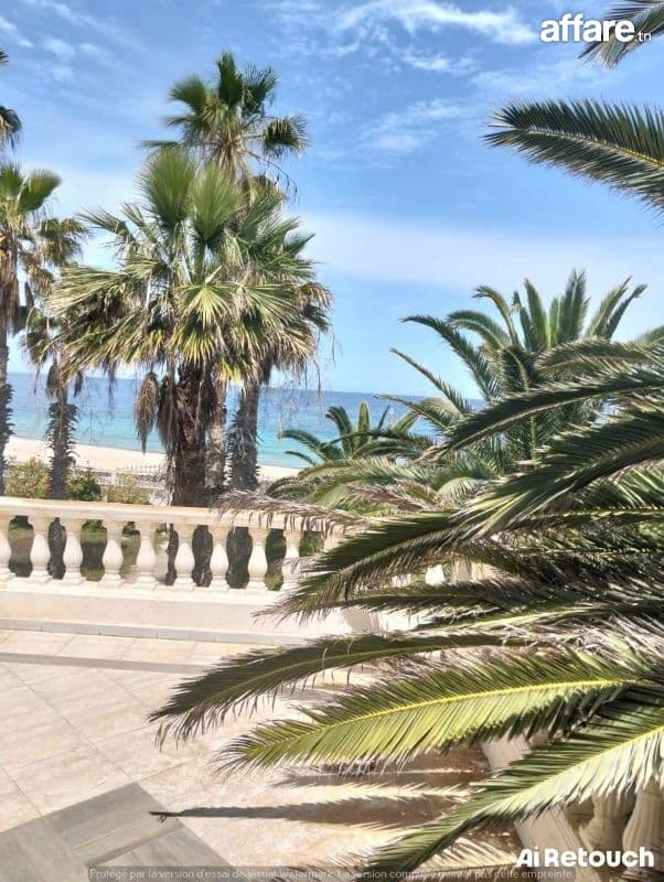 Villa 3500m2 frond mer pour promoteur à chatt mariem 