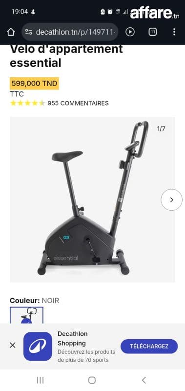 Vélo d'appartement