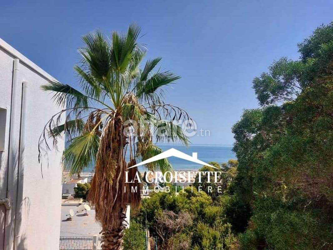 Rez-de-chaussée de villa s3 vue sur mer à La Marsa ZAL1151