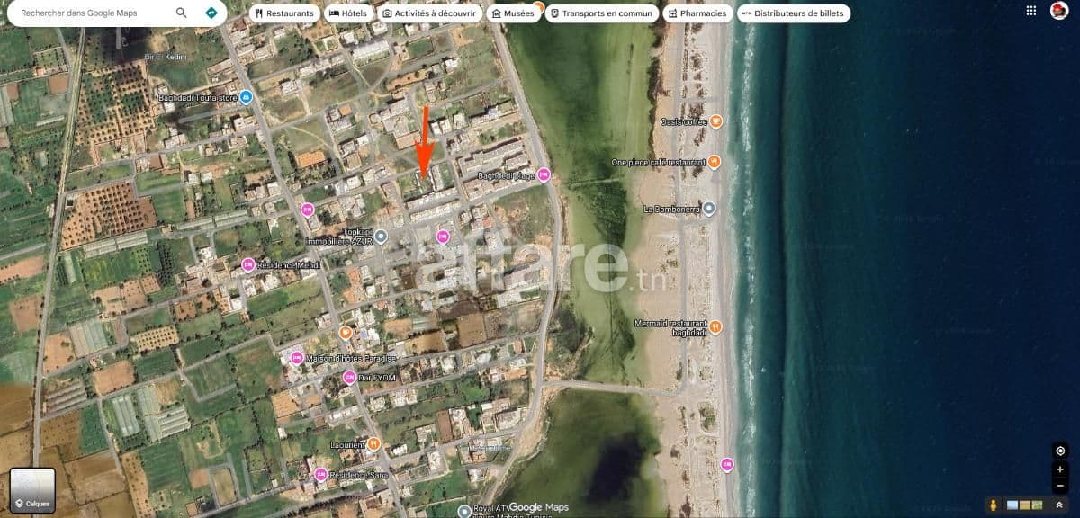 Terrain à vendre proche de la plage