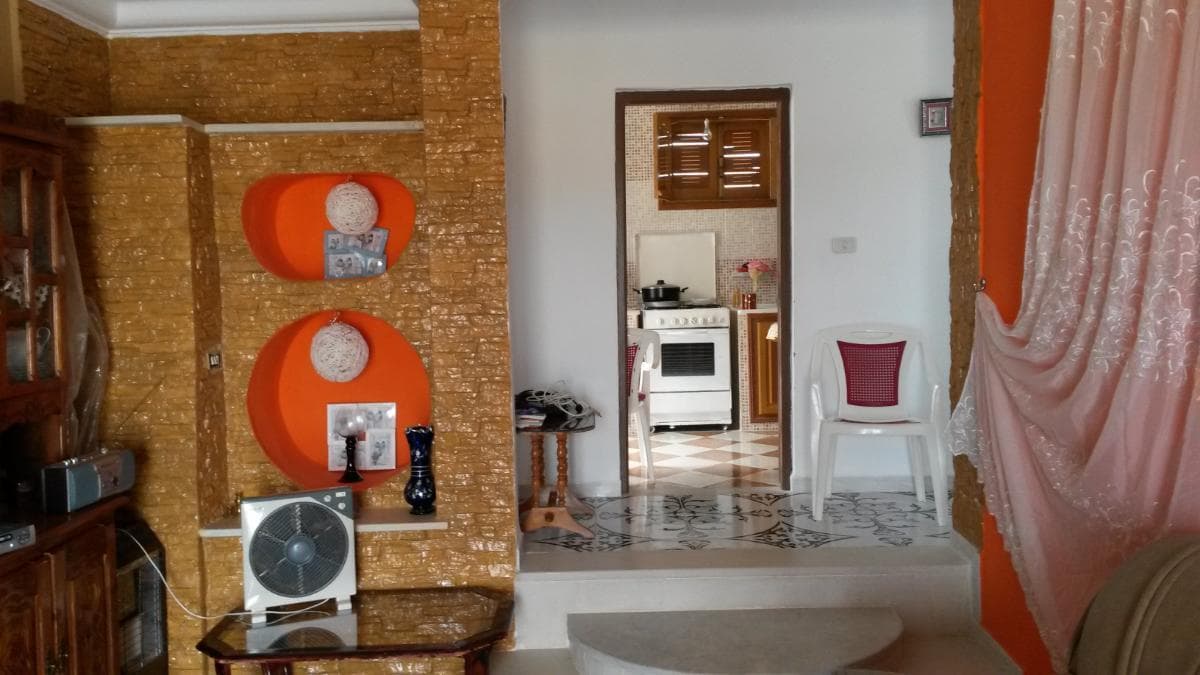 Etage Villa à Degache 9 km de Tozeur vue oasis