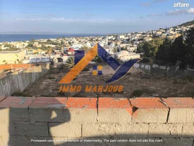 A vendre terrain à Corniche Bizerte