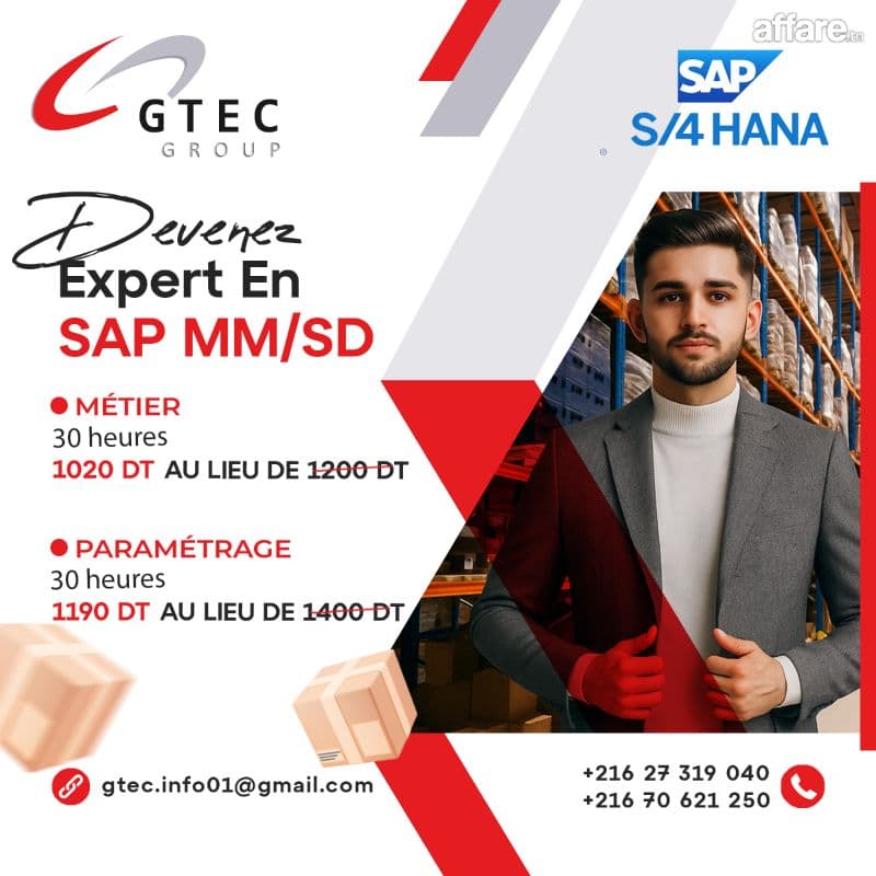 Formation devenir consultant en SAP MM / SD 