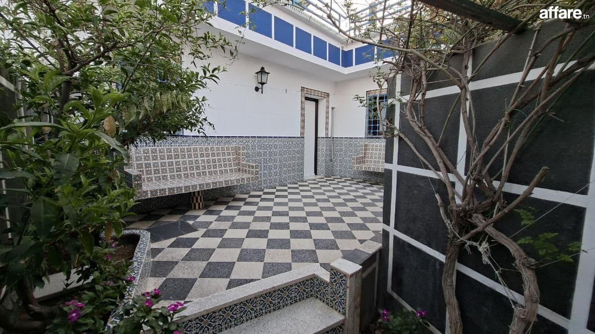 À louer – Maison meublée S+1 (rez-de-chaussée) La Marsa