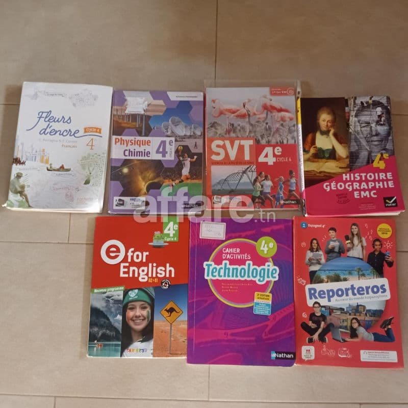 Vente livres 4eme système français
